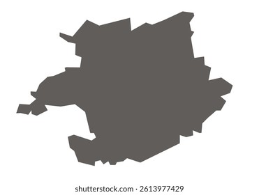 Betul District Map Highlighted on Madhya Pradesh State Map