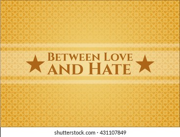 Between Love and Hate banner