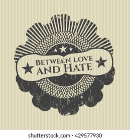 Between Love and Hate grunge seal