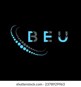 BEU letter logo creative design. BEU unique design.
