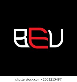 BEU logo design, BEU simple and modern logo. BEU luxurious alphabet design  
