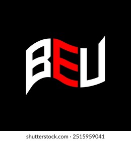 BEU logo design, BEU simple and modern logo. BEU luxurious alphabet design  