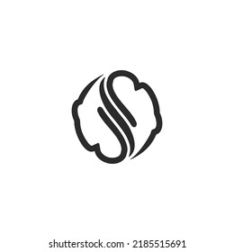 beuaty initial S letter logo vector