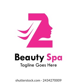 Beuaty spa letter z design logo template illustration. Suitable for spa, healthy, natural