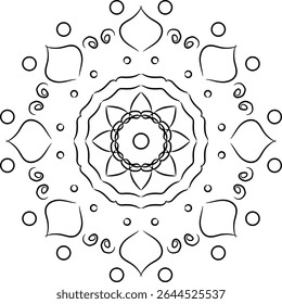 beutiful background flower mandala desigen illustration eps 10