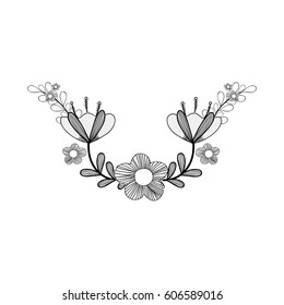 beutiful branches flower plants decoration