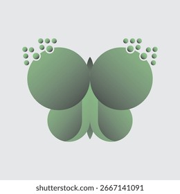 Un hermoso Arte vectorial de mariposa
