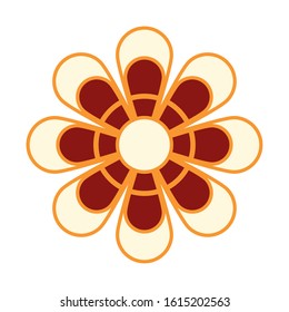beutiful flower garden isolated icon vector illustration design