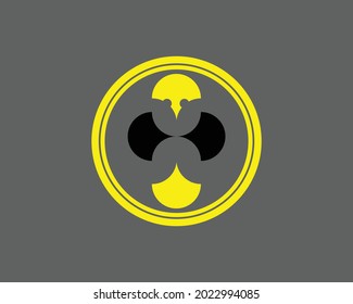 beutiful logo with yellow and black