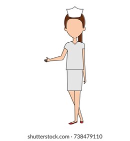 beutiful nurse avatar character