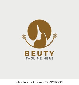 Beuty logo design template vector 