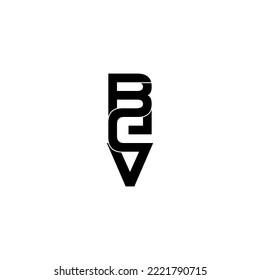 bev typography letter monogram logo design