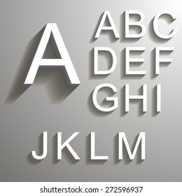 Bevel font with shadow in eps 10
