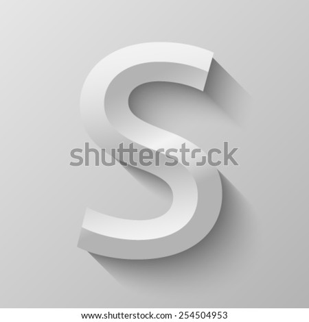 Bevel font with shadow in eps 10