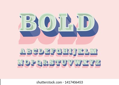 beveled bold serif typography design vector/illustration