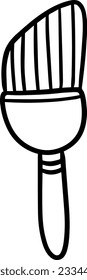 beveled brush for drawing and makeup doodle linear cartoon coloring