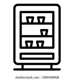 Beverage appliance icon. Outline Beverage appliance vector icon for web design isolated on white background