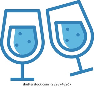 Icono azul de bebida - Icono único, vector