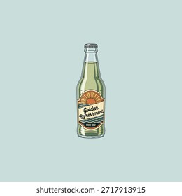 Beverage Bottle icon flat vector design.