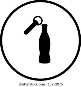 beverage bottle opener symbol