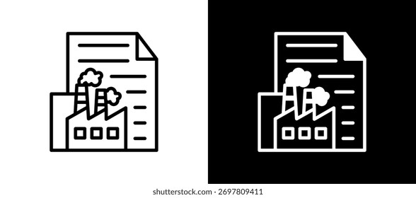 Beverage Bottling Icon whiteblack Vector Illustration