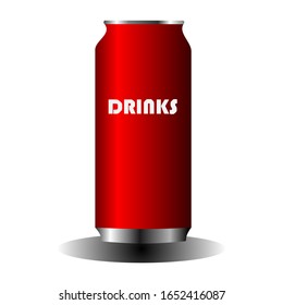 beverage can bottles. vector with a gradient color.