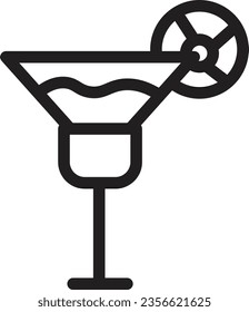 Beverage Cocktail Drink Outline Icon