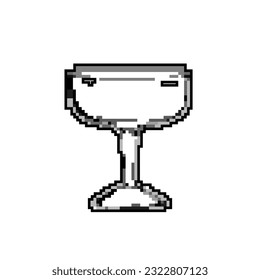 beverage cocktail glasses game pixel art retro vector. bit beverage cocktail glasses. old vintage illustration