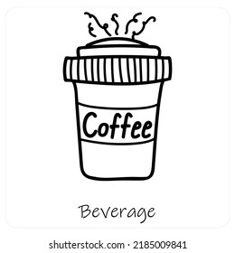 Konzept für Getränke und Kaffee