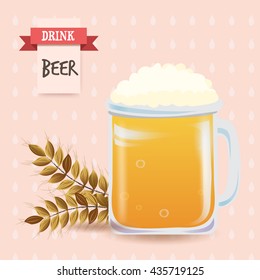  Beverage collection : Beer : Vector illustration  