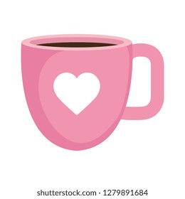 beverage cup with heart love