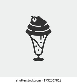 beverage dessert drink juice milkshake smoothie strawberry vector icon illustration sign