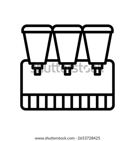 Beverage Dispenser Icon Line Vector Illustration
