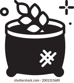 Bebida, destilación, líquido, icono de trigo