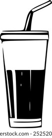 beverage drink icon in black