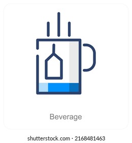 beverage and drinks icon concept