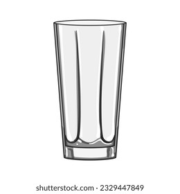 beverage glass cup cartoon. object clear, restaurant water, crystal alcohol beverage glass cup sign. isolated symbol vector illustration