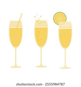 Beverage Glass design vector illustration