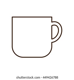 Beverage glass for hot drinks icon