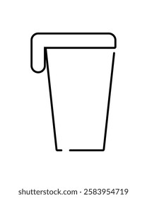 Beverage Glass Icon Isolated Vector