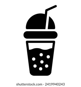 beverage Glyph Icon Background White