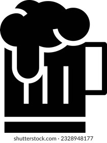 Beverage Glyph Icon - Single Icon, Vector