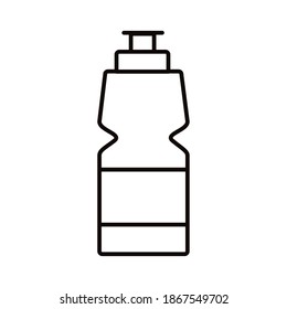 beverage gym bottle line icon vector illustration design