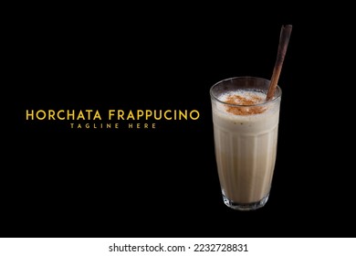 bebida HORCHATA FRAPPUCINO para la lista de menús del café