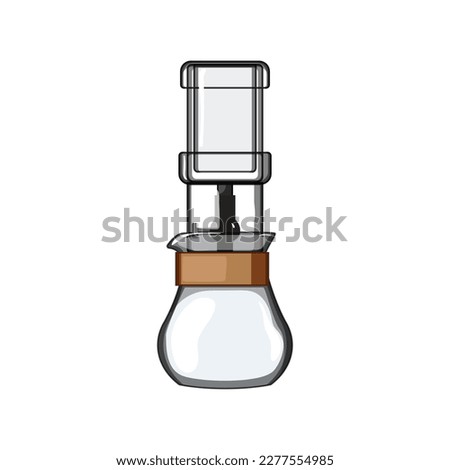 beverage ice drip coffee cartoon. beverage ice drip coffee sign. isolated symbol vector illustration