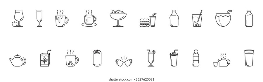 beverage icon element for design