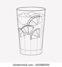 Beverage icon line element. Vector illustration of beverage icon line isolated on clean background for your web mobile app logo design.
