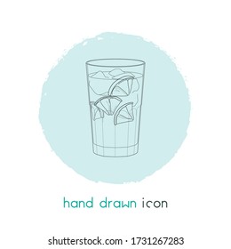 Beverage icon line element. Vector illustration of beverage icon line isolated on clean background for your web mobile app logo design.