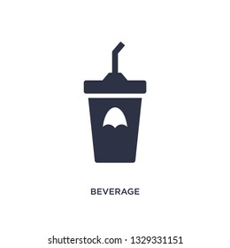 beverage icon. Simple element illustration from fast food concept. beverage editable symbol design on white background. Can be use for web and mobile.