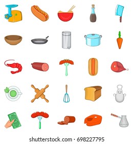 Beverage icons set. Cartoon set of 25 beverage vector icons for web isolated on white background
